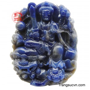 Mặt Phật Văn Thù Bồ Tát đá Sapphire