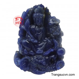 Mặt Quan Âm Bồ Tát Sapphire đẹp