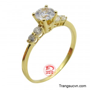 Nhẫn vàng đơn giản cho nữ