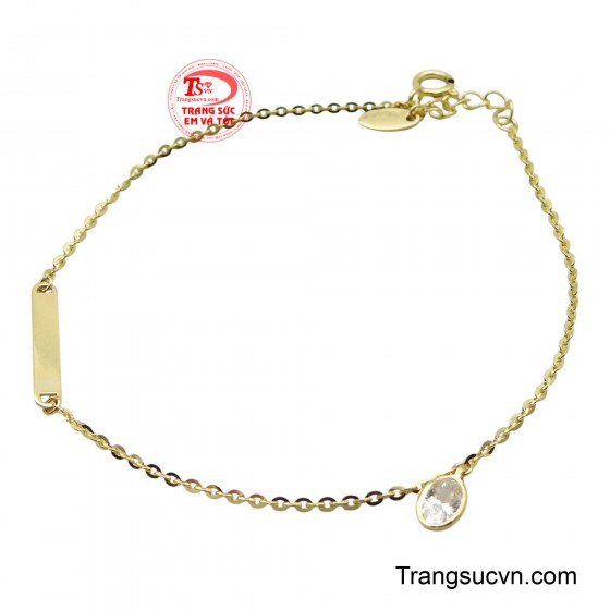 Lắc tay nữ vàng 10K cuốn hút