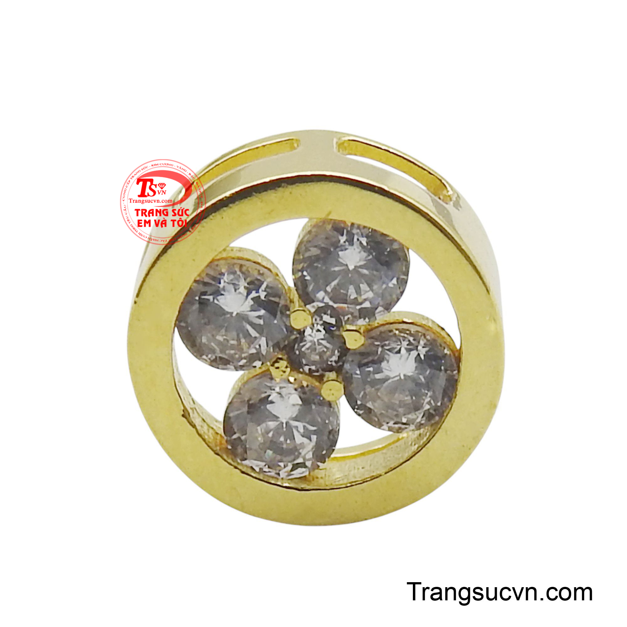 Mặt dây nữ nhỏ xinh vàng 18K là một món trang sức nhỏ xinh, thể hiện sự nữ tính và duyên dáng.