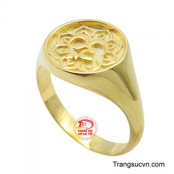 Nhẫn hoa văn vàng 14K