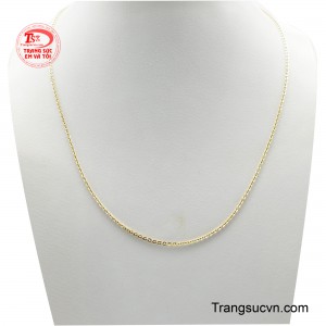 Dây chuyền chữ O vàng 18K