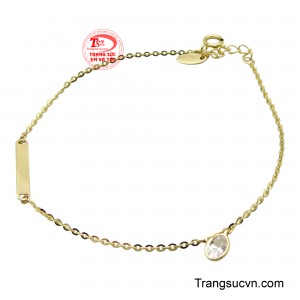 Lắc tay nữ vàng 10K cuốn hút là một điểm nhấn tinh tế cho phong cách của phái đẹp.