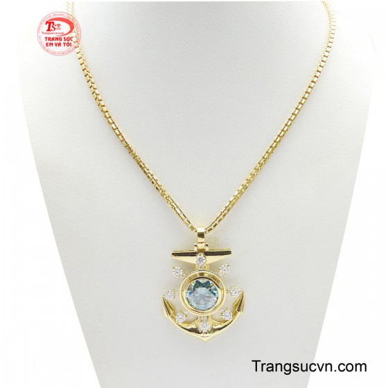 Bộ dây chuyền nam Topaz