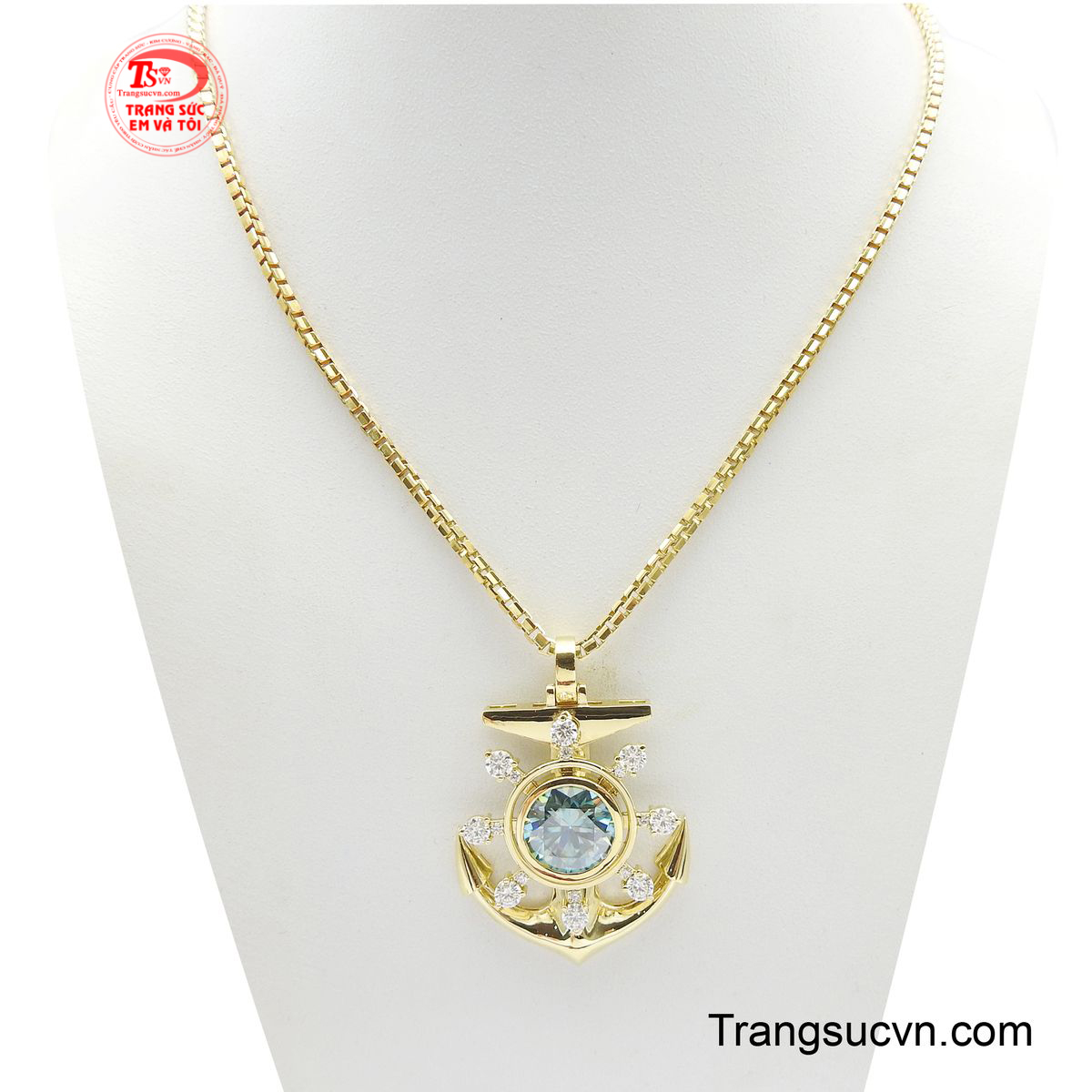 Bộ dây chuyền nam Topaz thể hiện sự mạnh mẽ và phong cách đẳng cấp của phái mạnh.