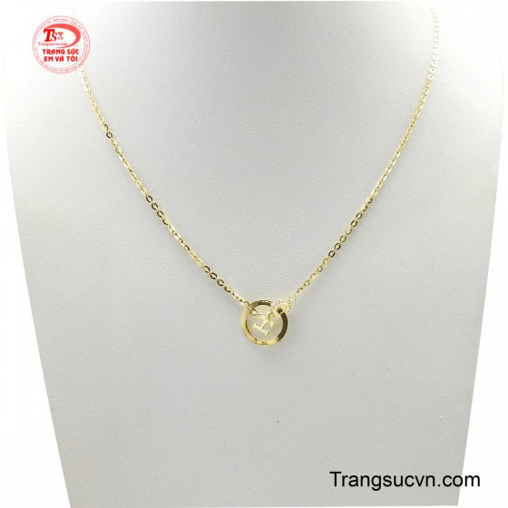 Dây chuyền liền mặt khắc tên