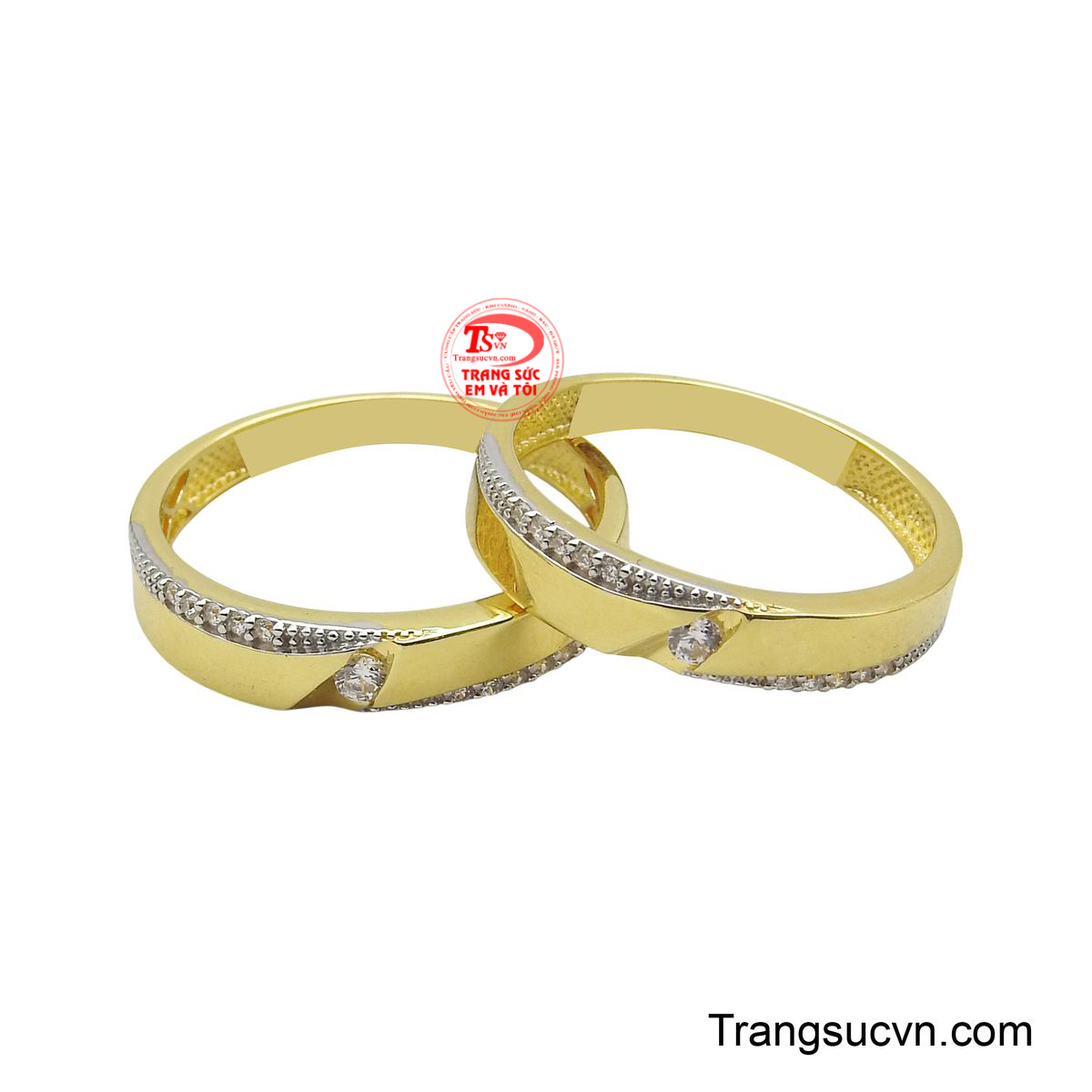 Nhẫn cưới gắn kết đong đầy là một biểu tượng tuyệt vời của sự gắn kết và tình yêu hiện đại.