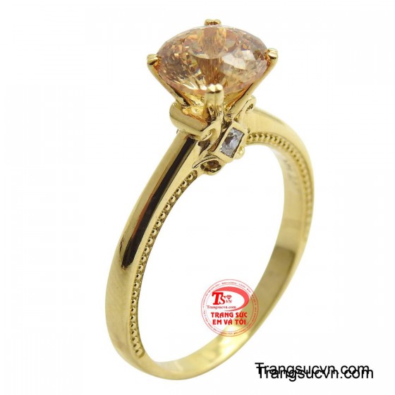 Nhẫn quý cô vàng 14K xinh xắn
