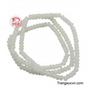 Chuỗi đeo tay ngọc cẩm thạch trắng