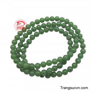 Chuỗi ngọc Jadeit tự nhiên quấn 3 vòng