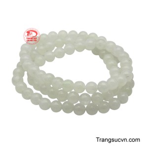 Chuỗi tay cẩm thạch trường thọ mang ý nghĩa của sự tinh khiết, bình an và trí tuệ.
