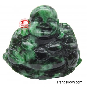 Mặt Phật Di Lặc Jadeit bình an