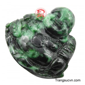 Hình ảnh Phật Di Lặc với khuôn mặt tươi cười, phúc hậu và dáng vẻ thảnh thơi, tượng trưng cho sự vui vẻ và giải thoát khỏi mọi phiền muộn trần thế.