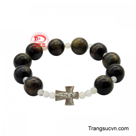 Chuỗi mân côi mắt hổ phú quý