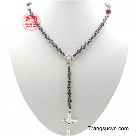 Chuỗi tràng hạt thạch anh thiên nhiên