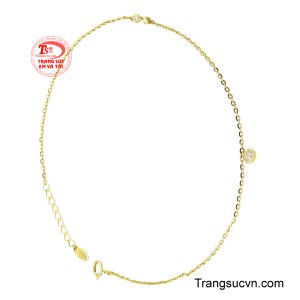 Lắc chân vàng 10k trẻ trung