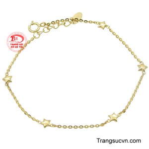 Lắc tay nữ ngôi sao tỏa sáng là hiện thân của vẻ đẹp nhẹ nhàng và rạng ngời, mang lại may mắn và sự tỏa sáng cho người đeo.