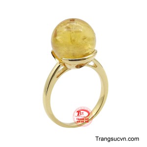 Nhẫn nữ thạch anh tinh tế