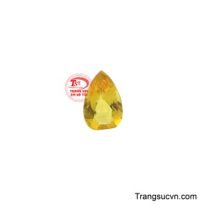 Viên sapphire vàng đẳng cấp mang ý nghĩa trang sức sang trọng, đẳng cấp.