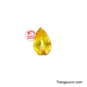 Viên sapphire vàng kiêu sa với sắc vàng rực rỡ mang lại năng lượng tích cực cho người sở hữu. 