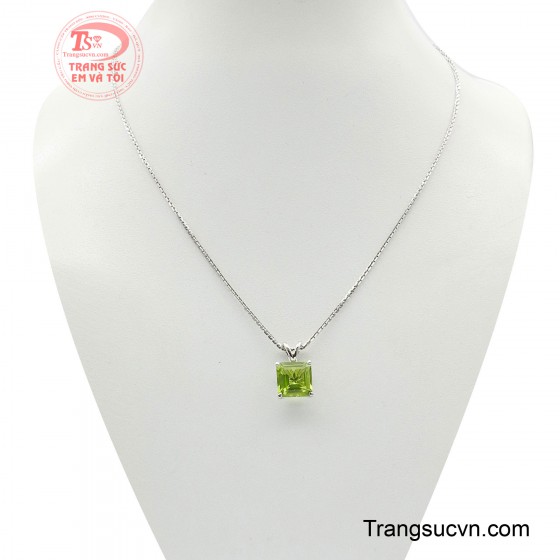 Bộ dây chuyền peridot trang nhã