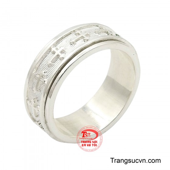 Nhẫn nam bạc phong độ