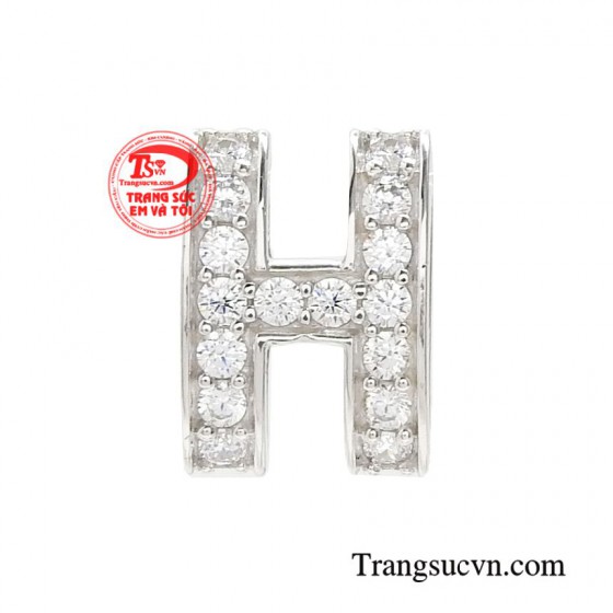 Mặt dây vàng tây chữ H