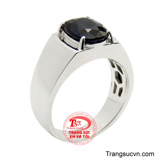 Nhẫn nam sapphire tụ khí