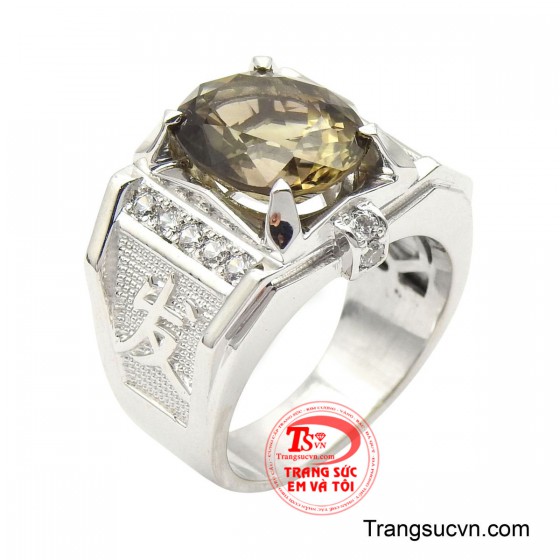 Nhẫn thạch anh phong độ