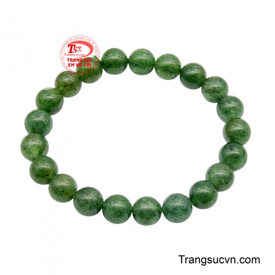 Chuỗi thạch anh dâu xanh bình an