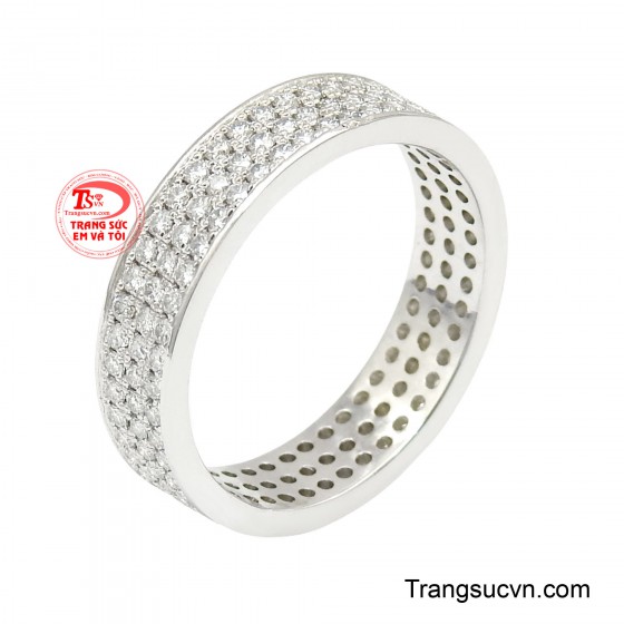 Nhẫn tinh tế vàng trắng