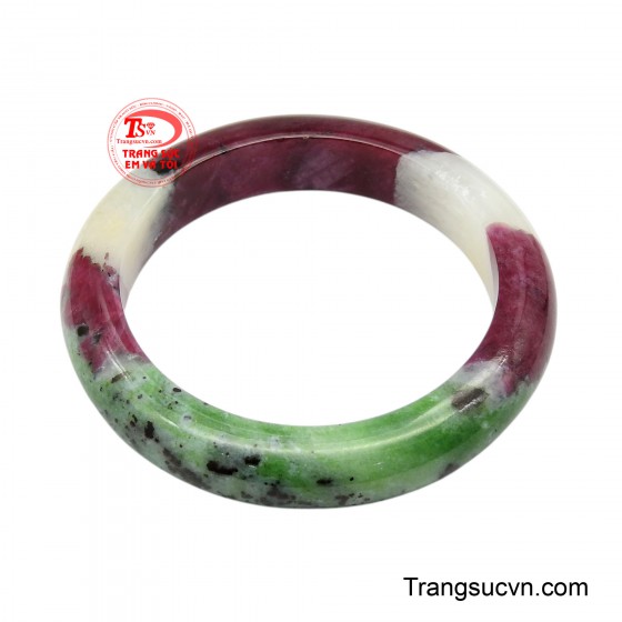Vòng tay ruby tam sắc thiên ngọc