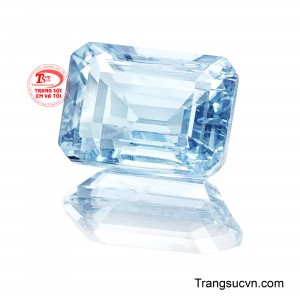 Tông xanh trong trẻo lan tỏa khắp từng giác cắt, tạo nên hiệu ứng phản chiếu mềm mại như ánh nắng lấp lánh trên mặt biển.