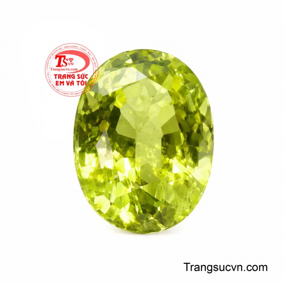 Peridot Oval Lục Diệp