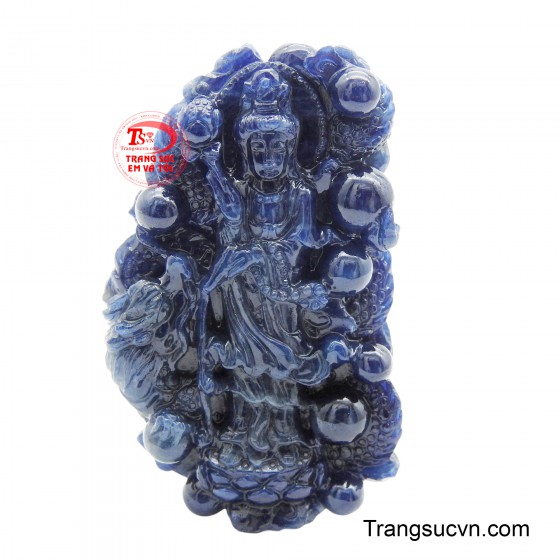 Mặt Sapphire quan âm vượng khí