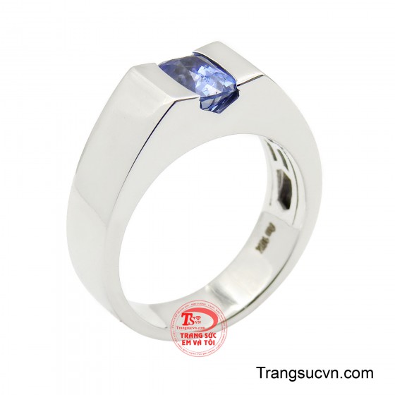 Nhẫn nam sapphire cá tính