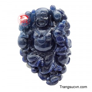 Mặt Sapphire Phật Di Lặc cát tường