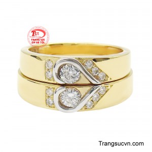 Tượng trưng cho hai tâm hồn đồng điệu cùng hòa làm một trên hành trình hôn nhân viên mãn.