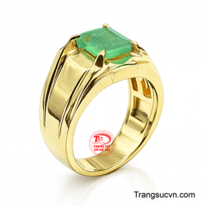 Nhẫn nam emerald sang trọng
