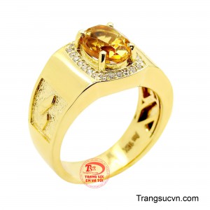 Nhẫn nam thạch anh phong độ