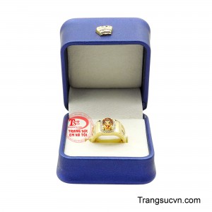 Nhẫn nam thạch anh phong độ