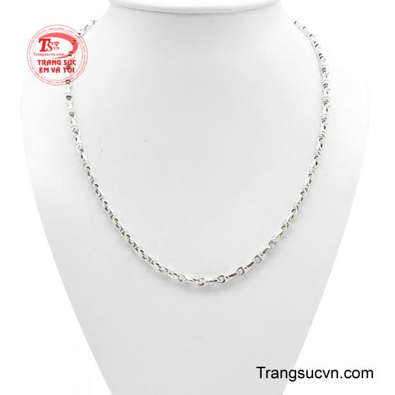 Dây Chuyền Nam Vàng Trắng Thành Công