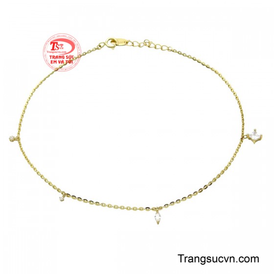 Lắc chân vàng tây duyên dáng