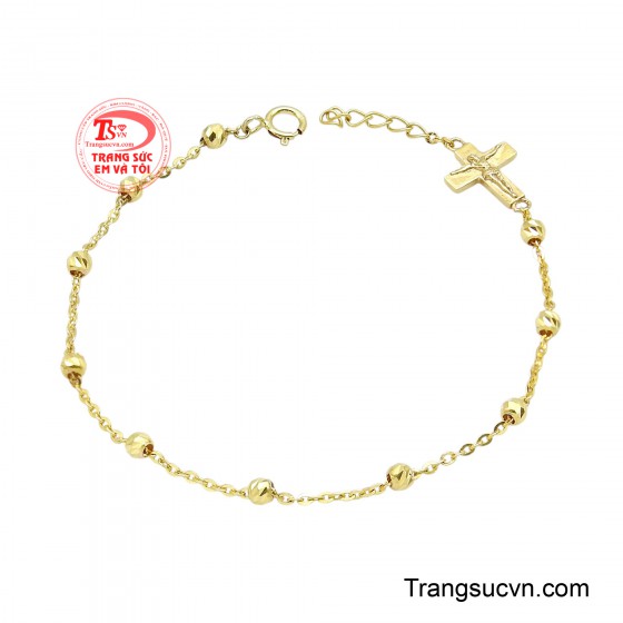 Lắc Tay Thánh Giá Mân Côi