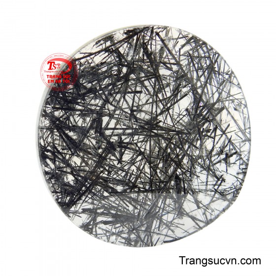 Mặt dây thạch anh tóc đen thiên nhiên