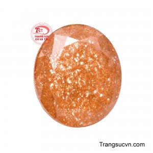 Đá Mặt Trời Phú Quý sở hữu sắc cam mật ngọt đầy mê hoặc.