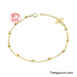 Lắc Tay Thánh Giá Mân Côi là món trang sức ý nghĩa dành cho những ai luôn trân quý sự bình an và hướng thiện trong cuộc sống. 