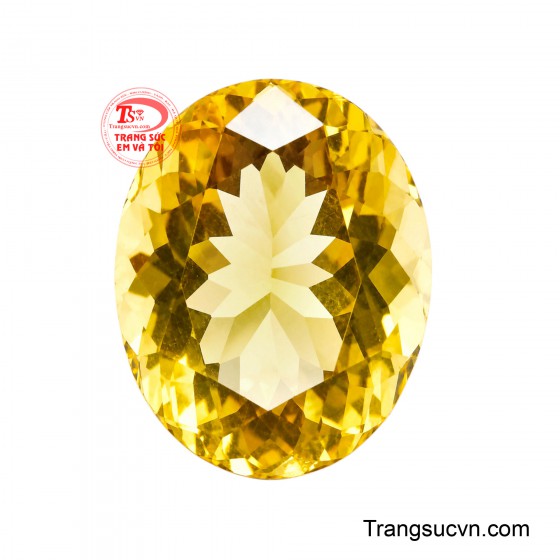 Viên Thạch Anh Vàng Ánh Dương