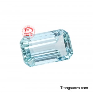 Viên Aquamarine Vượng Khí toát lên vẻ đẹp tinh tế và đầy sức hút.